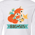 thumbnail image 4 of Inktastic Big Sis Woodland Fox Sister Long Sleeve Youth T-Shirt, 4 of 5