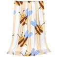 thumbnail image 2 of Honeii A Bee Print Fleece Blanket - Throw Blanket for Bed, Sofa, Couch, Camping, and Travel , Microplush Ultra Soft Warm Blanket-60"x50", 2 of 7