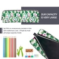 thumbnail image 5 of Pofeuu Cactus Plants Print Leather Pencil Case, Leather Pencil Pouch Large Capacity, Big Pencil Pouch with Zipper Vintage Pen Bag Fountain Pen Holder, 5 of 7