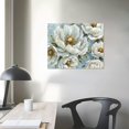 thumbnail image 4 of Nawypu  Peony Flowers Painting Wall Art: White Blossom Artwork Floral Canvas Picture for Bedroom&nbsp;, 4 of 6
