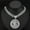 Silver Rotating Pendant with 18inch Necklace, variant on European and American Hip-Hop Trendy Brand Rotatable Dollar Sign Necklace Personality Dollar Pendant Cuban Full Diamond Necklace Unisex Accessories