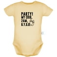 thumbnail image 5 of iDzn Pack of 2, Daddy's Drinking Buddy & PARTY MY CRIB 2AM Funny Rompers For Babies, Newborn Baby Unisex Bodysuits, Infant Jumpsuits, Toddler 0-24 Months Kids One-Piece Oufits, 5 of 5