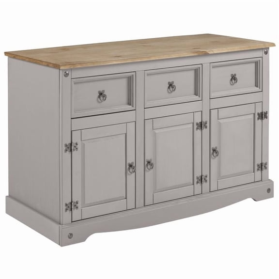 Bridge Brazil Wood Buffet Sideboard Corona Gray | Furniture Dash