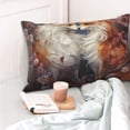 thumbnail image 2 of Rateoe Romantic Flower Fox Couple Pattern Decorative Pillow Case,Throw Pillow Covers,Plush Pillow Cover,Soft Pillow Case,Velvet Pillow Case-14"x20", 2 of 3