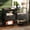 Black, variant on PEXMOR Nightstands with Fabric Drawers, Fluted Side Table with Charging Station, Charging Station for Bedroom, Dorm