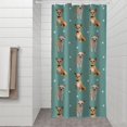 thumbnail image 2 of Chihuahua and Footprints Shower Curtain 36"x72" ,Bathroom Decorative Shower Curtains Set with 12 Hooks,Modern Waterproof Washable Shower Curtain, 2 of 6