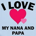 thumbnail image 2 of CafePress - I Love My Nana And Papa Body Suit - Baby Light Bodysuit, Size Newborn - 24 Months, 2 of 4