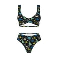 thumbnail image 4 of Daiia Dinosaur Women's Bikini Set Two Piece Swimsuit High Waisted Bikini Adjustable Straps Bikini Perfect for Beach, Pool, and Summer Vacation-XX-Large, 4 of 9