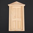 thumbnail image 1 of Puerta de casa de muñecas, 1:12, simulación de casa de muñecas, puerta de madera para bricolaje, muebles para casa de muñecas, innovación moderna, 1 of 9
