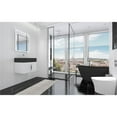 thumbnail image 5 of Nile 24" White Wood Floating Vanity with Black Top and Brushed Nickel Trim, 5 of 10