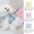 thumbnail image 2 of Unique Sunshine Denim Dog Dress - Elegant Non-Sticky Hair Pet Clothing for Pomeranians - Perfect for Summer, 2 of 8