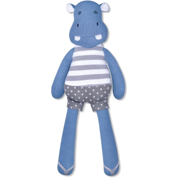 Apple Park Organic Farm Buddies Jojo Hippo (TF275) 14 inch plush organic toy safe for newborns