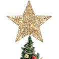 thumbnail image 1 of Christmas Tree Topper Lighted Star For Christmas Decor(30cm,gold), 1 of 5