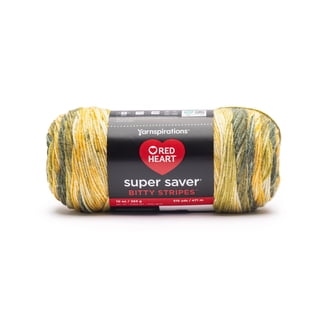 Red Heart® Bitty Stripes™ #4 Medium Acrylic Yarn, 10oz/283g, 515