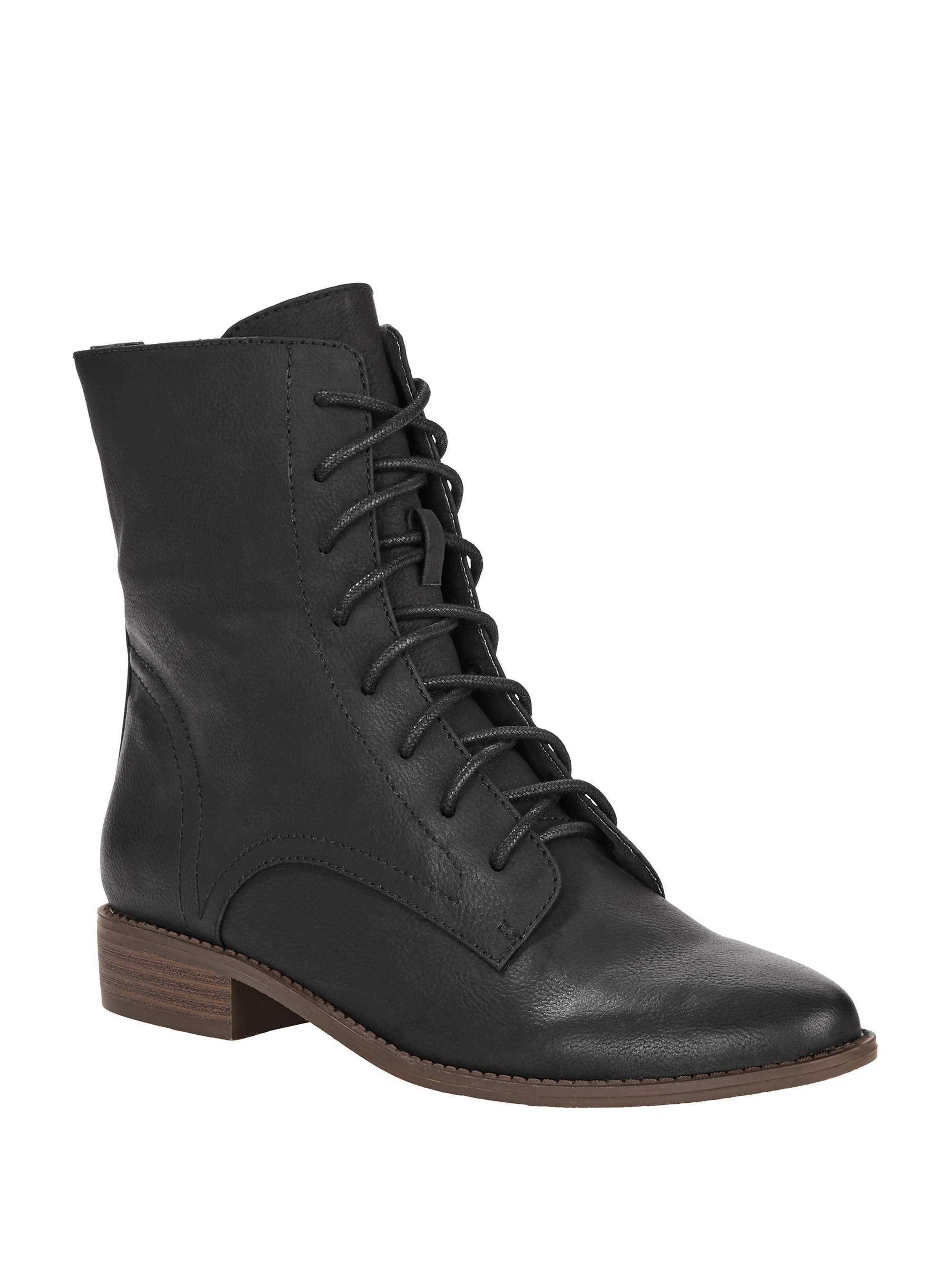 Melrose Ave Vegan Suede Prairie Lace Up 