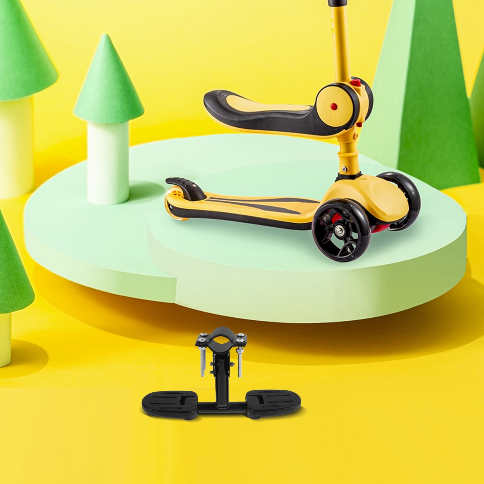 ERINGOGO - Trottinette Avec Marchepied Et Pédale Ajustables Pour Enfants - Développe L'équilibre Et La Coordination - Métal Et Plastique - 2