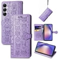 thumbnail image 4 of Funda Cartera FOXDOCK para Samsung Galaxy A55 5G , Flip PU con Relieve de Gatos y Perros, Tarjetero y Soporte, 4 of 6