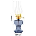Large Glass Kerosene Oil Lamp Lantern Vintage FourClaw Lamp Head Clear