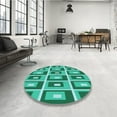 thumbnail image 3 of Ahgly Company Indoor Rectangle Patterned Turquoise Green Area Rugs, 5' x 7', 3 of 6