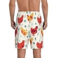 thumbnail image 6 of KLL Flower Chicken for Men's 1-Pack Shorts,Sleep Pajama Shorts for Men Soft Pj Shorts Men's Pajama Bottoms Sleepwear -Large, 6 of 7