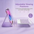 thumbnail image 5 of Detachable Wireless Keyboard Folio with Pencil Holder for 11-inch iPad 11th Gen 2025 (A16) & 10.9-inch iPad 10th Gen 2022,Purple New, 5 of 7