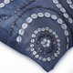 thumbnail image 2 of Funda de cojín azul, diseño geométrico contemporáneo, 30 x 30 cm (12 x 12 pulgadas), diseño cuadrado de seda artística, espiral y círculos - Luna de medianoche, 2 of 5