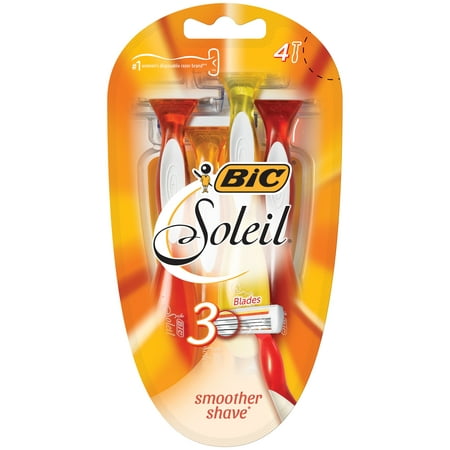 BIC Soleil Original Women's Disposable Razor, 4 (Best Shaving Razor For Women)