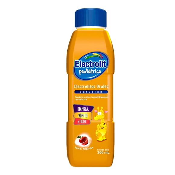 ELECTROLIT Pedi&aacute;trico Suero Rehidratante, Sabor Manzana 300ml (24 pz)