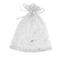 thumbnail image 1 of DEBGFS 50PCS Christmas Drawstring Gift Bags Transparent  Stocking Bags for Candy Cookie Chocolate  White,white, 1 of 6