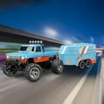 thumbnail image 4 of Mini Rc Monster Truck, 1/64 Scale Monster Truck Remote Control Car with Lights, 2.4Ghz Remote Control Rechargeable Mini Monster Truck Rc, Alloy Rc Semi Truck, Speed Adjustable (With Trailer ), 4 of 6