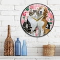 thumbnail image 3 of Yayeee Wall Clock Battery Operated 9.5" Silent Quartz Non-Ticking for Living Room Decor, Dog Cat Love, 3 of 8