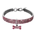 thumbnail image 2 of SPRING PARK Rhinestone Dog Collar, Cute Dazzling Sparkling Alloy Multi Rows Dog Cat Rhinestone Collar Crystal Diamond Pet Dog Puppy Collar, 2 of 7