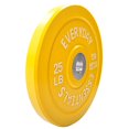 thumbnail image 2 of Everyday Essentials Color Coded Olympic Bumper Plate Weight Plate w Steel Hub, 25 lbs (Single Plate), 2 of 7