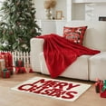 thumbnail image 4 of NWOKYZGH Christmas Entryway Rug, Non-Slip Happy Holiday Snowflake Xmas Indoor Door Mat, 15 x 23 Washable Fluffy Kitchen Rug, Winter Holiday Decor Low-Profile Door Mat for Bedroom, Kitchen, 4 of 6