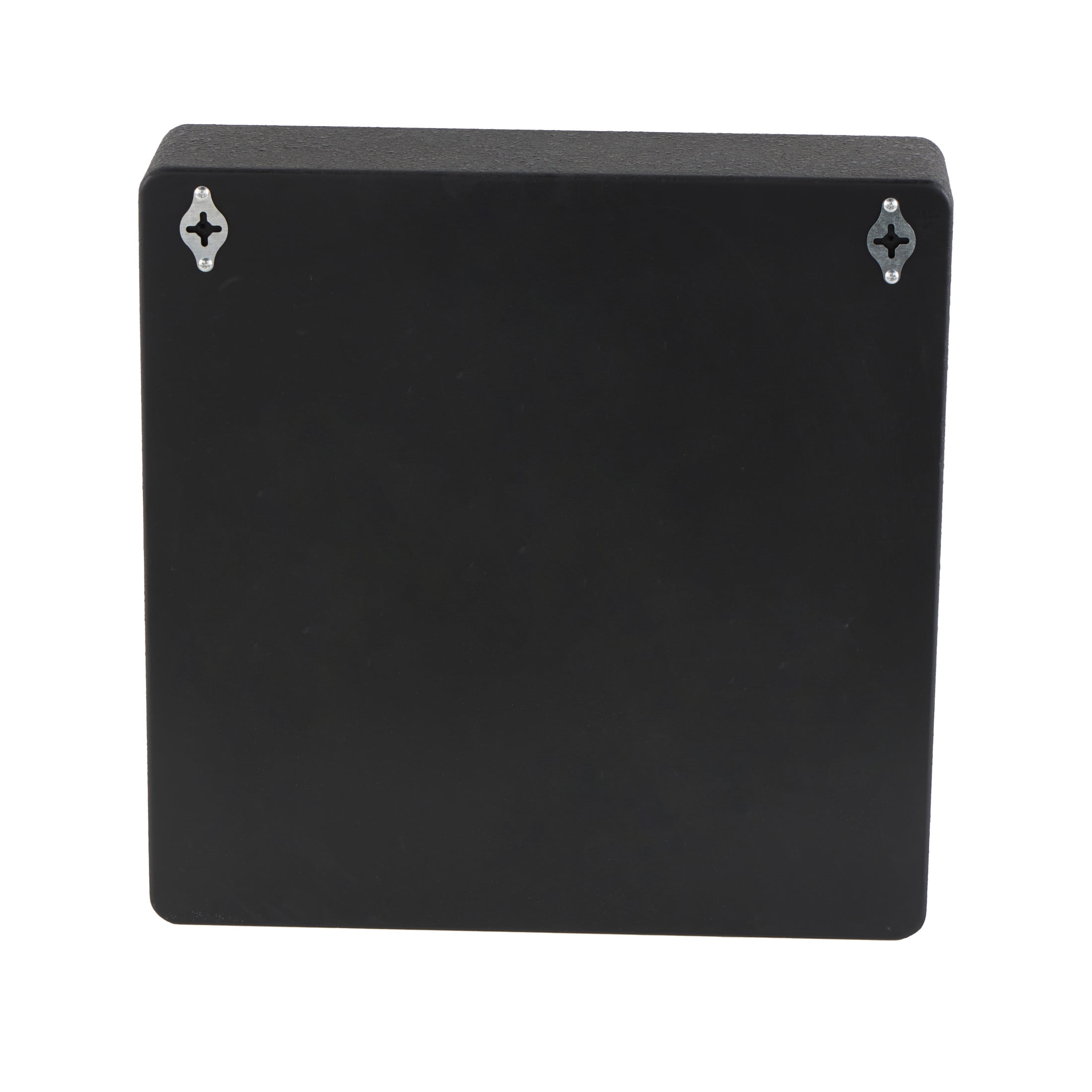 DecMode 19" x 5" 5-Tier Black Geometric Wall Shelf with Abstract Block Shapes