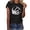 Black, variant on Game Day Shirts for Women Football Graphic Shirt Sunday Funday Casual Short Sleeve Crew Neck Tees Tops