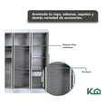 thumbnail image 3 of Armario Closet Moderno Kingshouse con Espejo 3 Puertas 2 Cajones Blanco, 3 of 7
