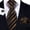 Black Orange, variant on Men Stripe Neckties, Black Red