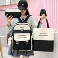 thumbnail image 4 of 4 In 1 Nylon Waterproof Women Backpack Multi-layer Design School Bag For Girls Large Capacity Student Storage Backpacks Sac à dos scolaire, 4 of 7