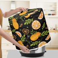thumbnail image 4 of Pressure Cooker Dust Cover Pressure Cooker Cover Air Fryer Cover Pressure Kitchen Appliance Covers with Top Handle and Accessories Pockets Home Decor, Orange, 4 of 4