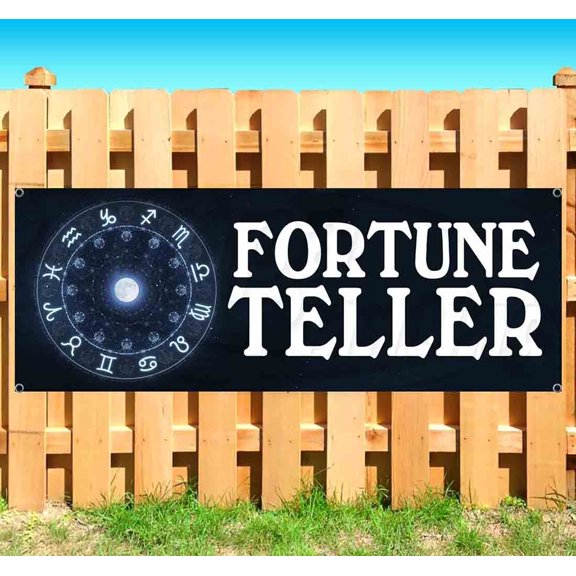Fortune Teller 13 oz Vinyl Banner With Metal Grommets