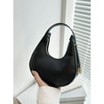 thumbnail image 2 of Women's Metallic PU Leather Handbag Top Handle Hobo Purse Shoulder Bags, 2 of 6