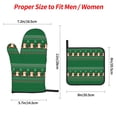 thumbnail image 2 of Honeii Christmas Corgis Pattern Oven Mitts and Pot Holders, Silicone Oven Gloves,500 F Heat Resistant Oven Mitts Sets, 4PCS, 2 of 6