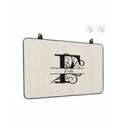 Stove Top Covers for Electric Stove, Letter F Glass Stovetop Cover Protector, Monogram Words Induction Cooktop Protector Oven Mat for Kitchen Countertop 28.5"x20.5"