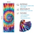 thumbnail image 2 of Rainbow Tie Dye Mandala Pattern Hot Yoga Mat Towel Non Slip for Hot Yoga - Quick-Drying Yoga Mat Cover with 4 Corner Pockets with Travel Bag - Hot Yoga Towel Non Slip 74"x26", 2 of 6