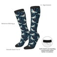 thumbnail image 4 of Naloa Glowing Butterfly Thigh High Socks Extra Long Stretchy Sock Women Over Knee High Opaque Stocking Daily Wear, 4 of 6