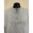 thumbnail image 2 of Tommy Hilfiger Womens Logo QuarterZip Sweatshirt, Grey, Plus Size, 2X, 2 of 5