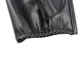 thumbnail image 6 of MIASHUI Women's Leather Half Finger Gloves, Fashion Short Fingerless Gloves for Autumn Winter Style and Warmth Black, 6 of 8