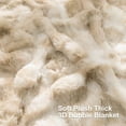 thumbnail image 5 of MJIAexp Faux Fur Throw Blanket for Couch, Cozy Soft Plush Thick Fuzzy Comfy Bubble Blanket and Fuzzy Plush Rabbit Fur Blanket for Sofa Bedroom Living Room, 90" x 90"-Tie-dye coffee, 5 of 11