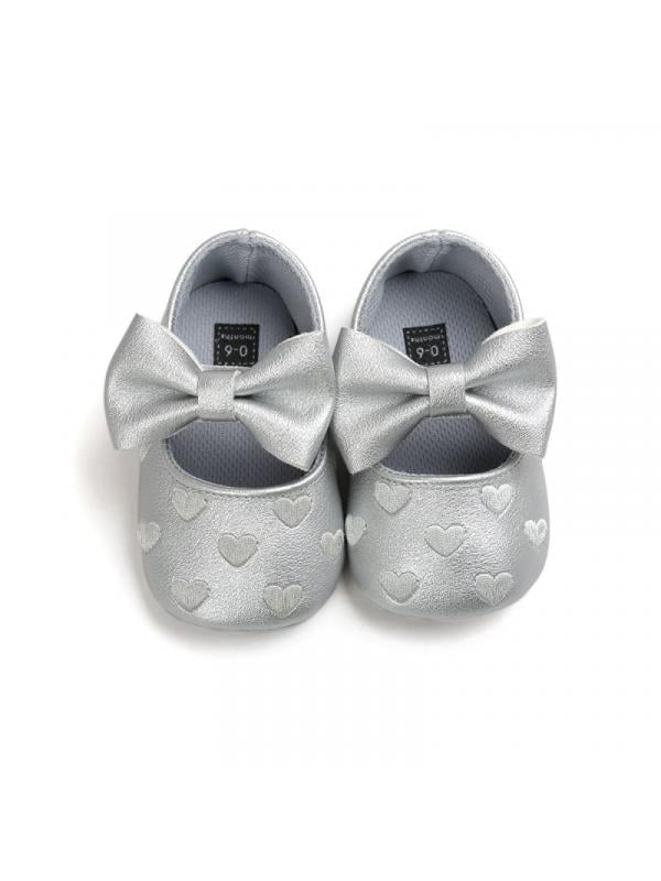 Infant Baby Girl Shoes PU Anti-slip Soft Crib Shoes Leather Sneakers Prewalker I